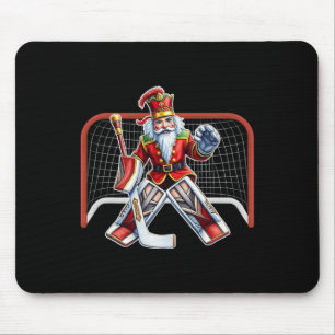 Nutcracker Ice Hockey Goalie Christmas Day Costume Mouse Pad