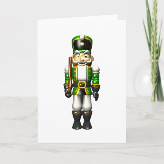 Nutcracker in Green - Christmas Card
