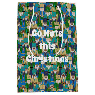 Nutcracker International Band - Blue Christmas Medium Gift Bag