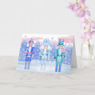 Nutcracker Kings Merry Christmas in German Card