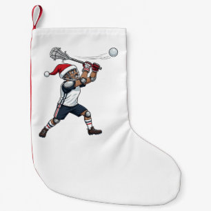 Nutcracker Lacrosse Player Holiday Sports Xmas Small Christmas Stocking