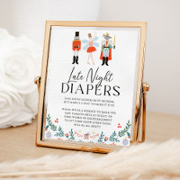 Nutcracker Late Night Diaper Christmas Baby Shower