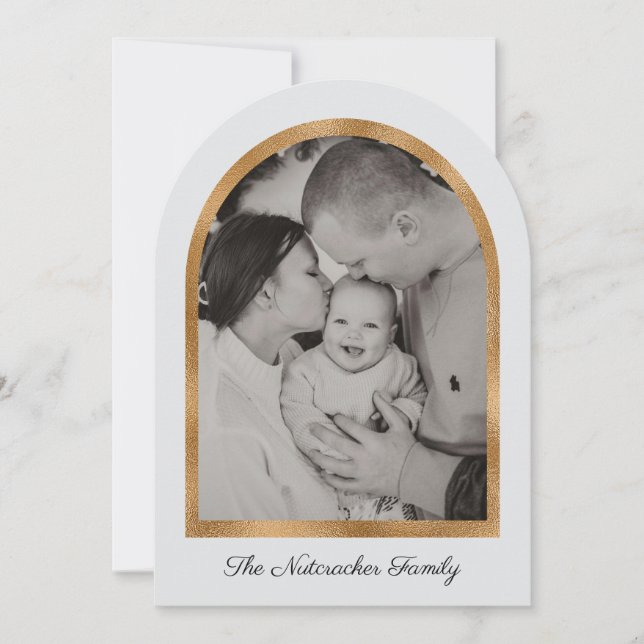 Nutcracker Merry Christmas Photo Greeting Card (Front)