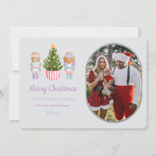 Nutcracker Merry Christmas Photo Greeting Card
