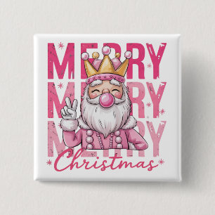 Nutcracker Merry Christmas Pinky Ballet Soldier 15 Cm Square Badge