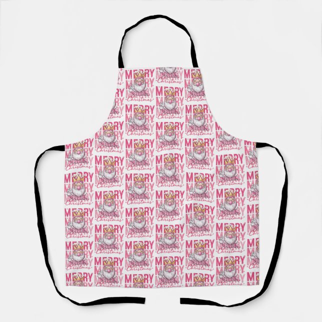 Nutcracker Merry Christmas Pinky Ballet Soldier  Apron (Front)