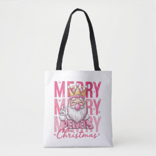 Nutcracker Merry Christmas Pinky Ballet Soldier Tote Bag