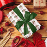 Nutcracker Merry Christmas Red Retro Typography Wrapping Paper<br><div class="desc">Festive Nutcracker and Merry Christmas red typography in a seamless pattern is a perfect way to wrap your holiday gifts.</div>