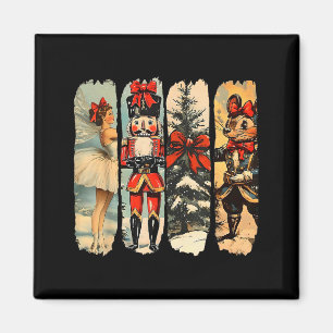 Nutcracker Merry Christmas Xmas Tree Family Pajama Magnet