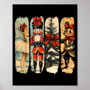 Nutcracker Merry Christmas Xmas Tree Family Pajama Poster