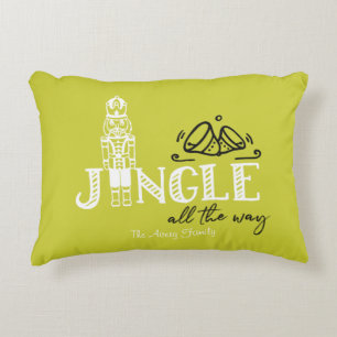 Nutcracker Modern Personalized Jingle Decorative Cushion