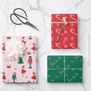 Nutcracker Mouse King Ballet Christmas Wrapping Pa Wrapping Paper Sheet