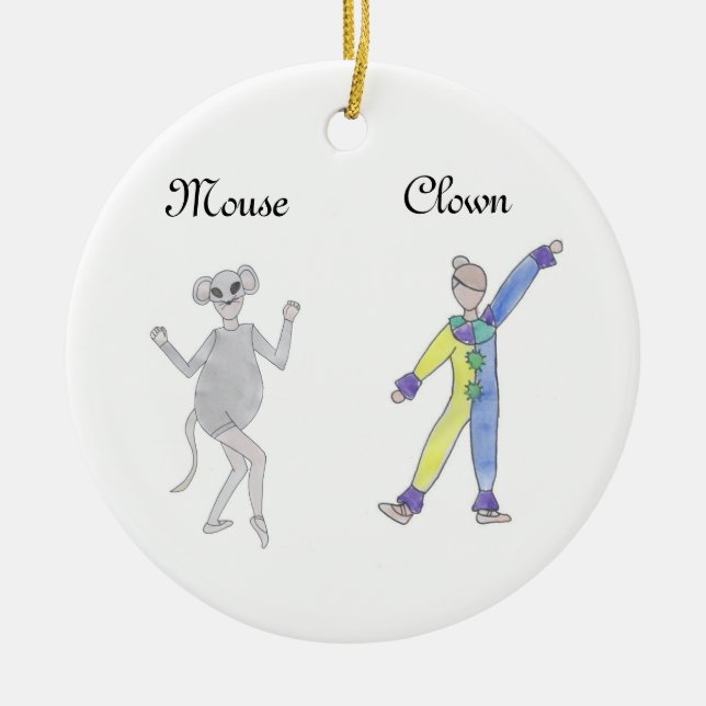Nutcracker Mouse/Pollichinelle Keepsake Ornament (Front)