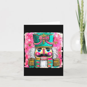 Nutcracker Nuts Xmas Pajamas Holiday Christmas Wat Card