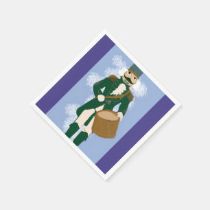 Nutcracker Paper Napkin Blue-Purple Soldier