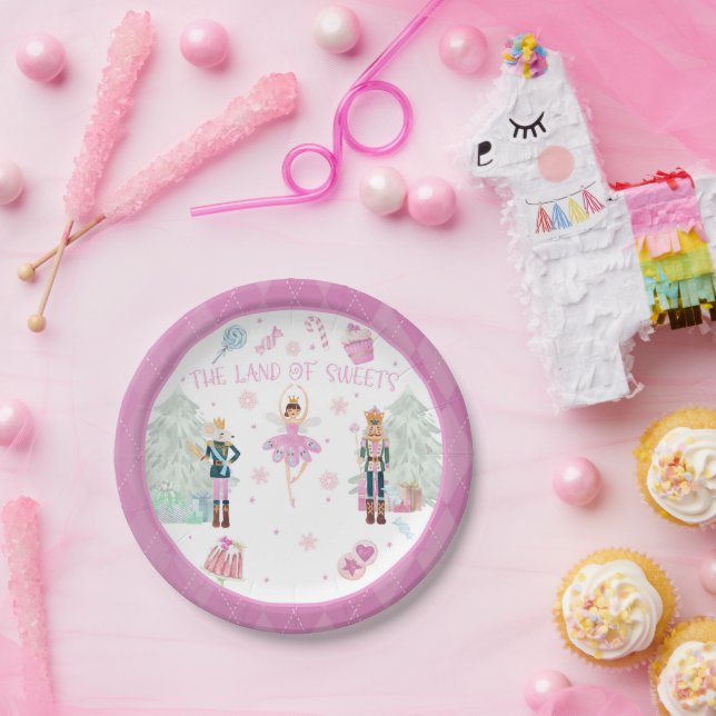 Nutcracker Paper Plate - The Land of Sweets (Party)