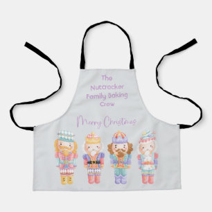 Nutcracker Pastel Christmas Apron