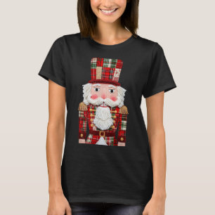 Nutcracker Patchwork Merry Christmas Pajamas Men W T-Shirt