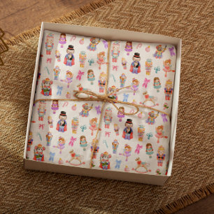 Nutcracker Pattern Christmas Tissue Paper