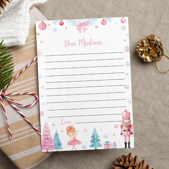Nutcracker Pink Birthday Capsule Note Message Card (Creator Uploaded)