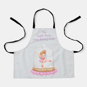 Nutcracker Pink Sugar Plum Fairy Christmas Apron