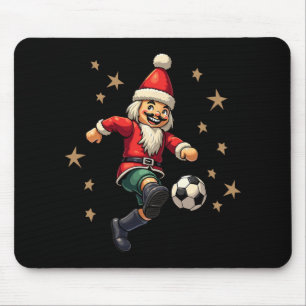Nutcracker Playing Soccer Christmas Xmas Kids Mouse Pad