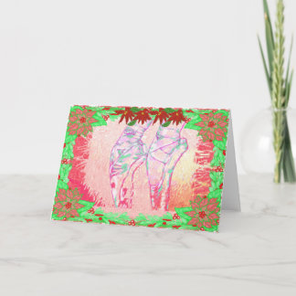 Nutcracker Pointe Shoes-327 Holiday Card