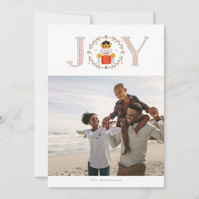 Nutcracker Prince Holiday Photo Cards (Front)
