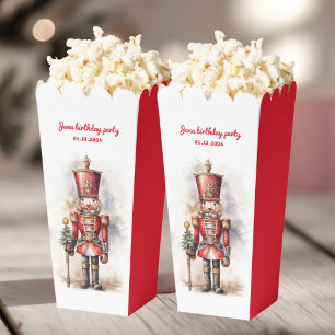 Nutcracker Red Magical Birthday Popcorn  Favour Box