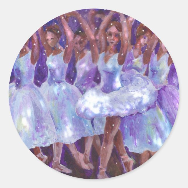Nutcracker Snow Queen Classic Round Sticker (Front)