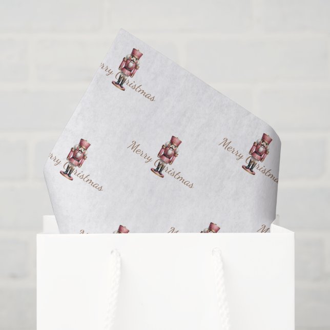 Nutcracker Soldier Christmas Tissue Paper (Gift Bag)