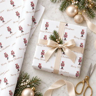 Nutcracker Soldier Christmas Wrapping Paper