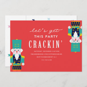 Nutcracker Soldier Holiday Party Invitation