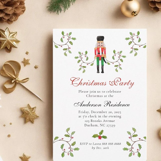 Nutcracker soldier & Holly Christmas party Announcement (Creator Uploaded)