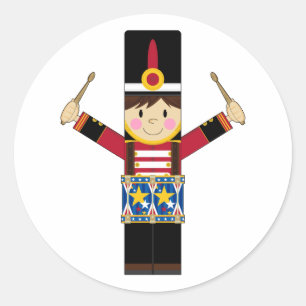 Nutcracker Soldier Playing Drums Sticker