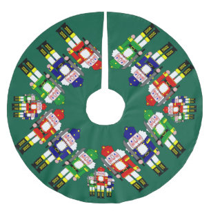 Nutcracker Soldiers Christmas Brushed Polyester Tree Skirt