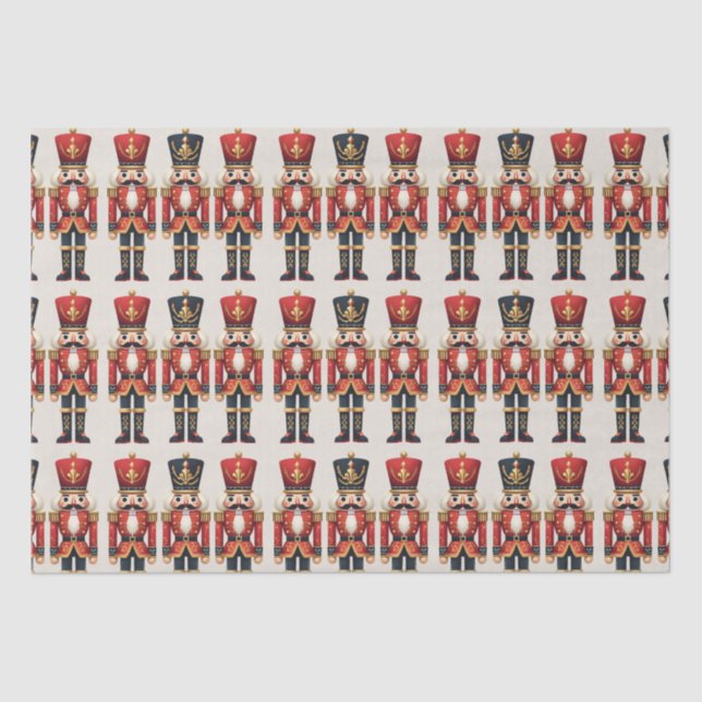 Nutcracker Soldiers Christmas  Tissue Paper (Front)