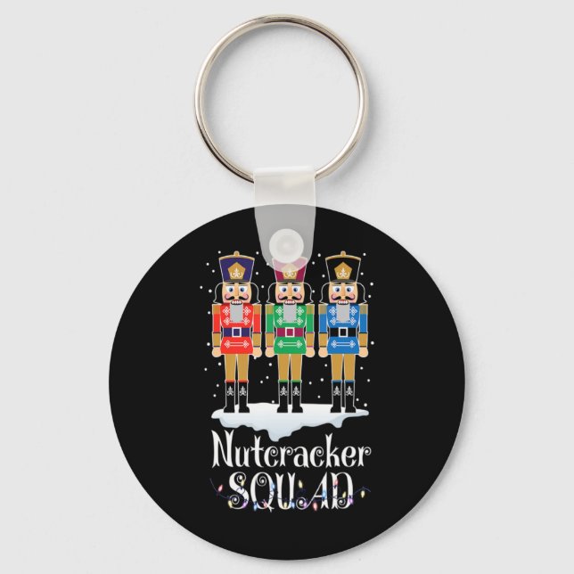 Nutcracker Squad Ballet Dance Christmas Xmas Light Key Ring (Front)