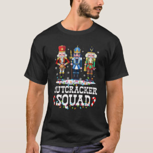 Nutcracker Squad Ballet Dance Christmas Xmas Light T-Shirt