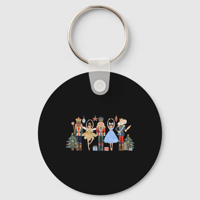Nutcracker Squad Ballet Dance Matching Family Chri Key Ring (Front)