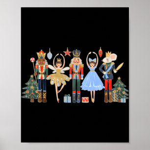 Nutcracker Squad Ballet Dance Matching Family Chri Poster