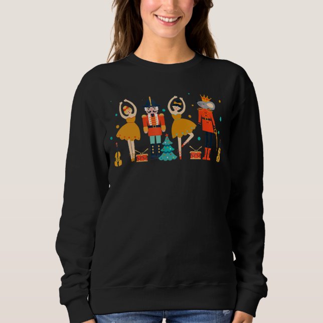Nutcracker Squad Ballet Dance Matching Family Chri Sweatshirt (Front)