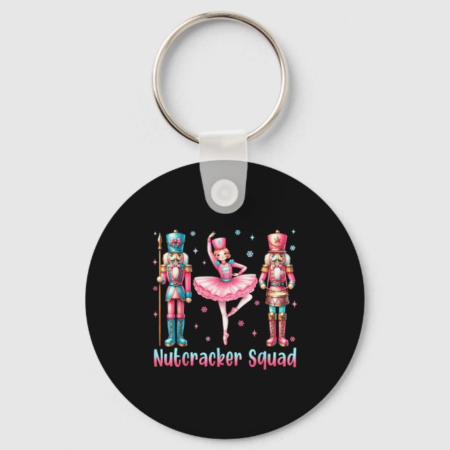 Nutcracker Squad Ballet Dance Merry Christmas Wome Key Ring (Front)