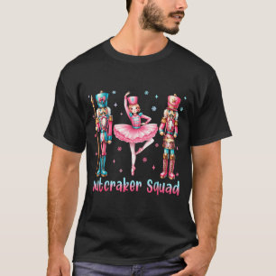 Nutcracker Squad Ballet Dance Merry Christmas Wome T-Shirt
