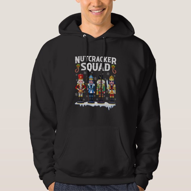 Nutcracker Squad Christmas Pajama Deez Nuts Holida Hoodie (Front)