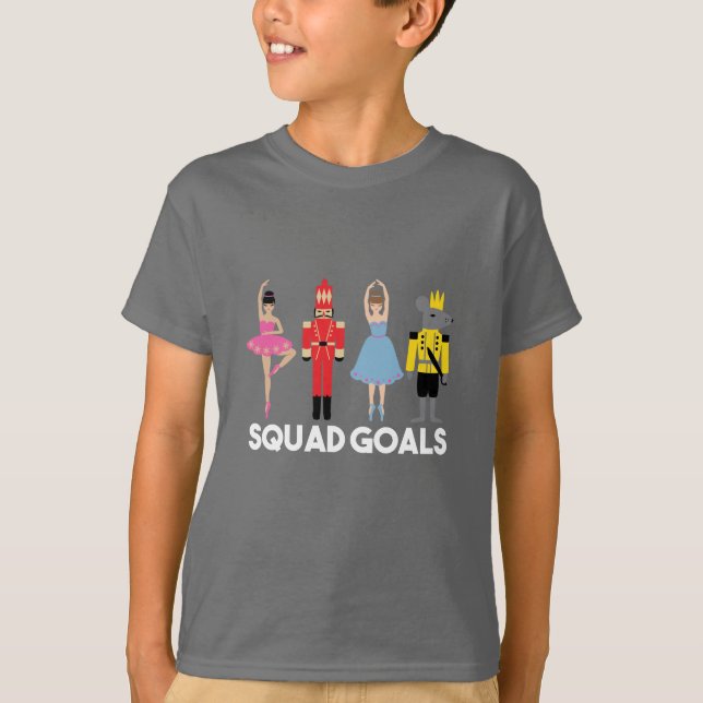 Nutcracker Squad Goals Kids Shirt (Front)