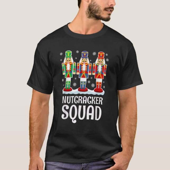 Nutcracker Squad Matching Family PJs Gift Christma T-Shirt (Front)