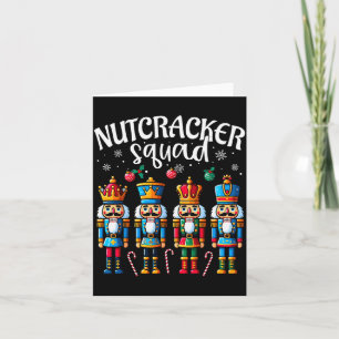 Nutcracker Squad Pajama Merry Christmas Toddler Bo Card