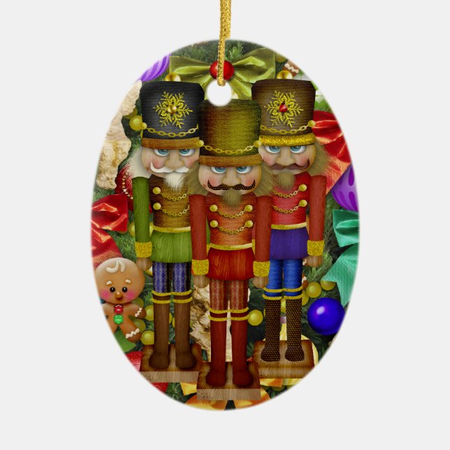Nutcracker - SRF Ceramic Tree Decoration (Front)