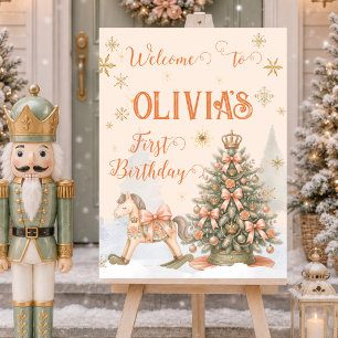 Nutcracker Sugar Plum Christmas Welcome Sign